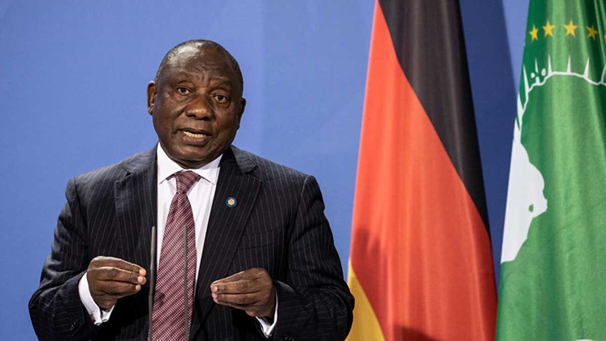 South African President Cyril Ramaphosa