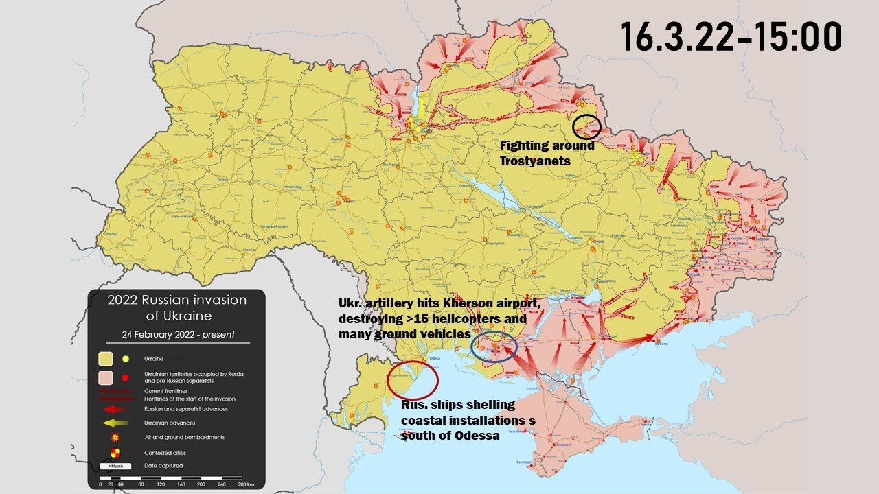 ukraine war map