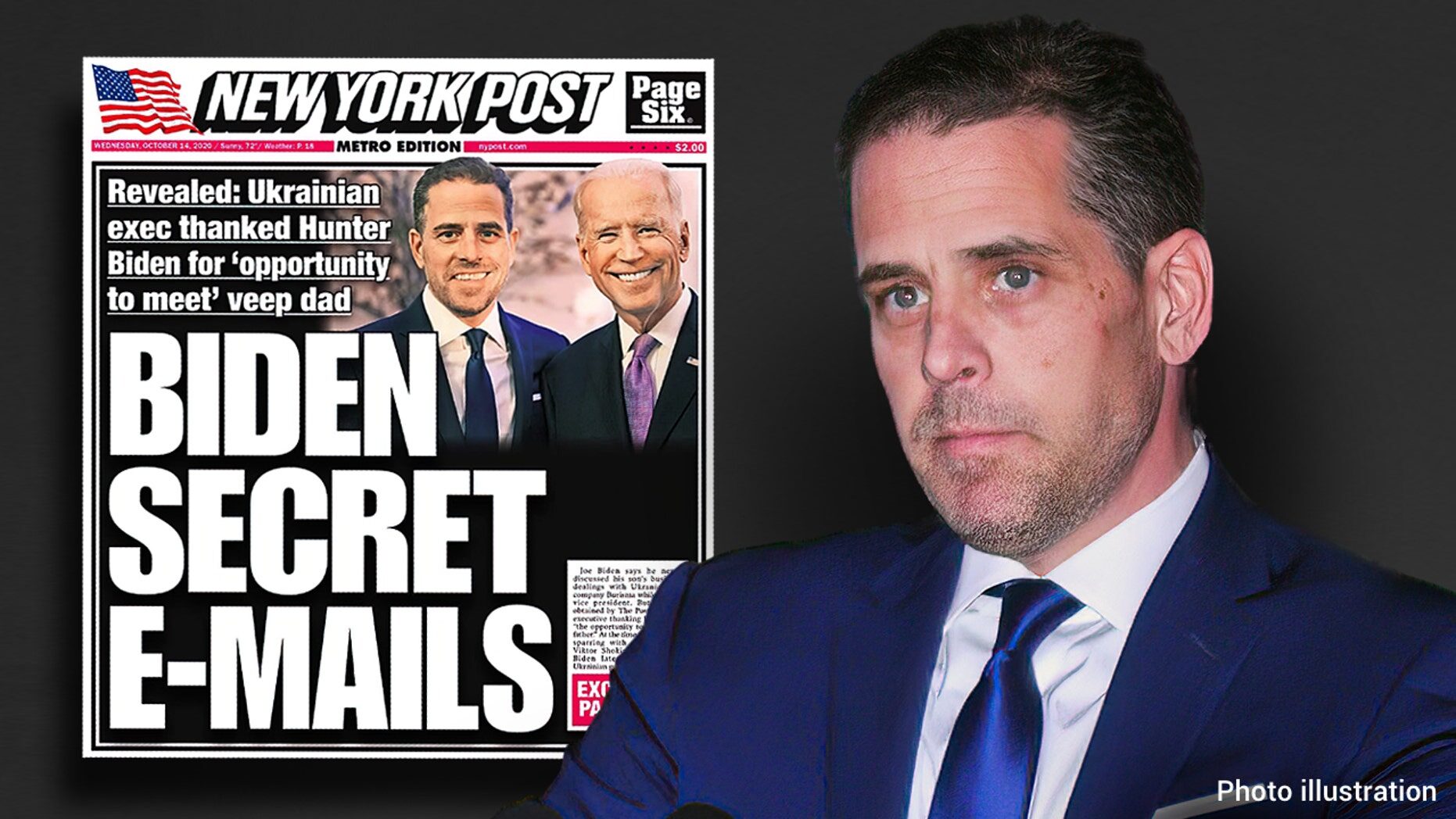 Click to enlarge hunter biden laptop new york post headline