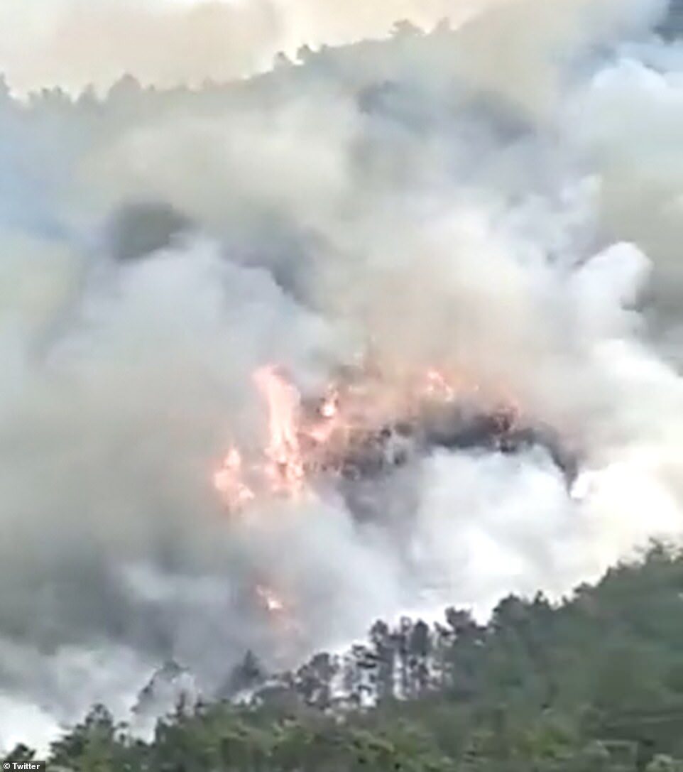 A Chinese airliner with 133 people on board has crashed in the southern province of Guangxi, erupting in a horror fire across a mountain