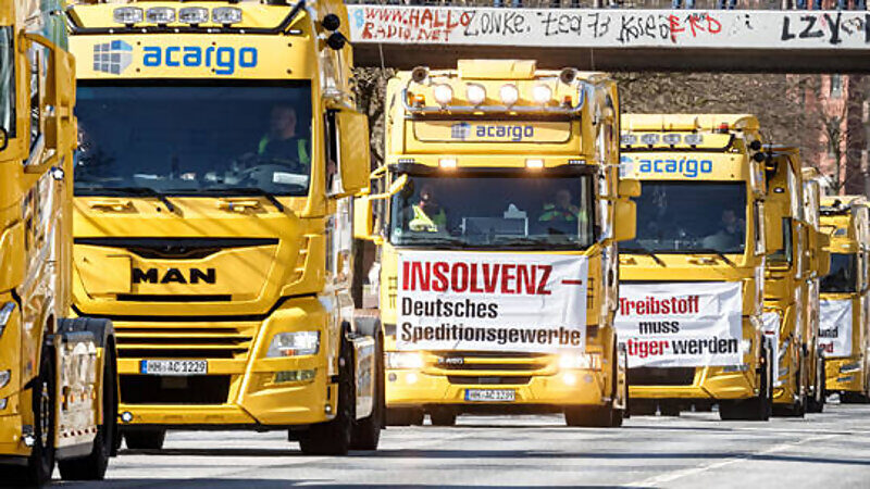 trucker protest germany fuel prices