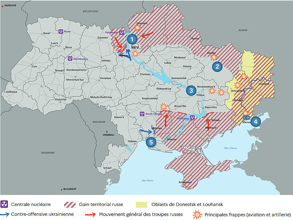 Ukraine military map france