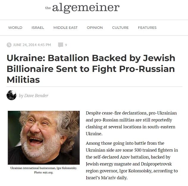 algemeiner headline