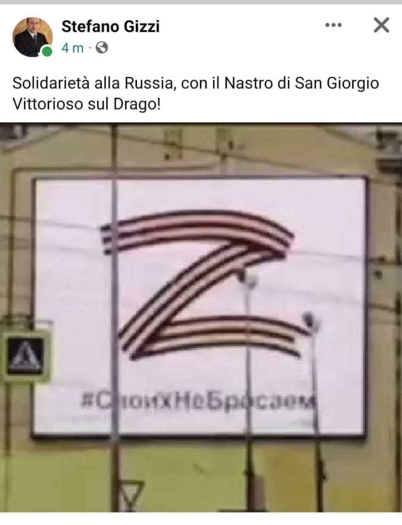 Stefano Gizzi, Facebook post