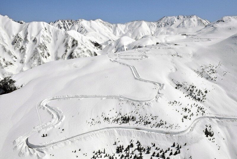 Click to enlarge Part of the Tateyama Kurobe Alpine Route,