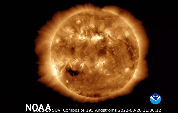 Click to enlarge SUN eruption
