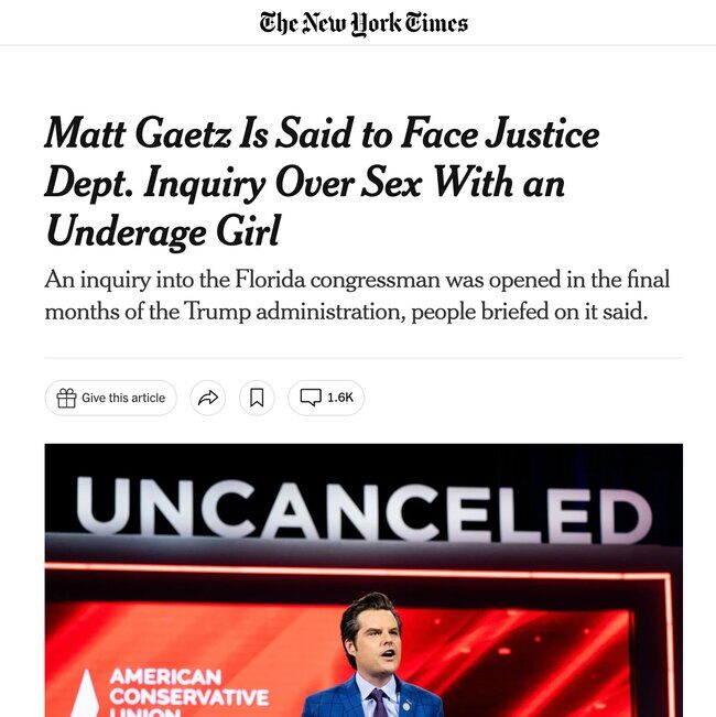 Click to enlarge NYT MATT GAETZ