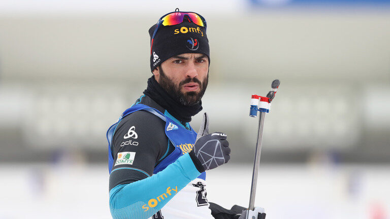 French former biathlete Simon Fourcade.
