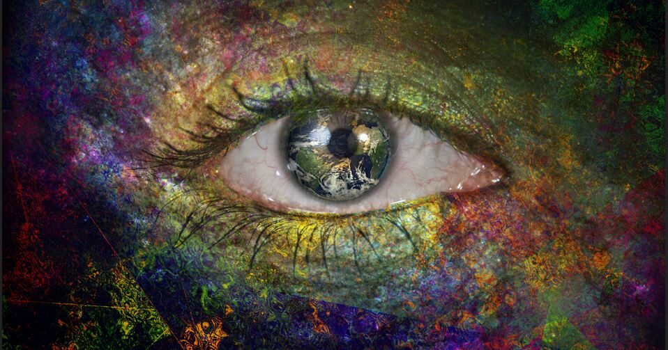 girl eye rainbow panpsychism