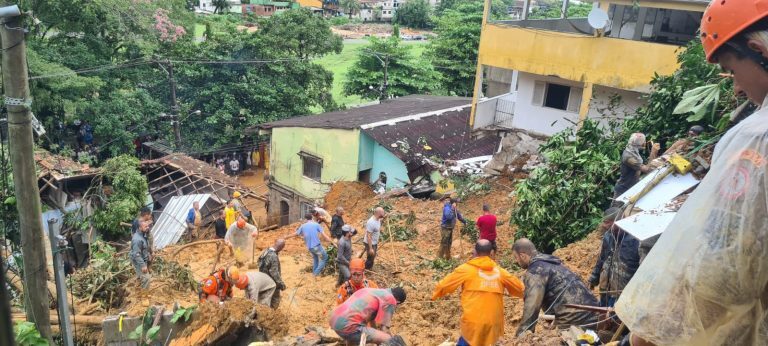 Landslide in Paraty, Rio de Janeiro, Brazil, April 2022.