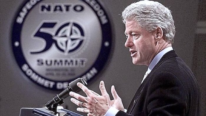 Click to enlarge Clinton NATO