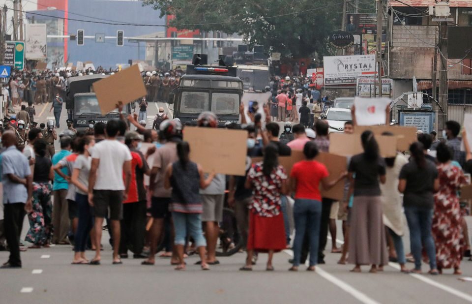 sri lanka protest