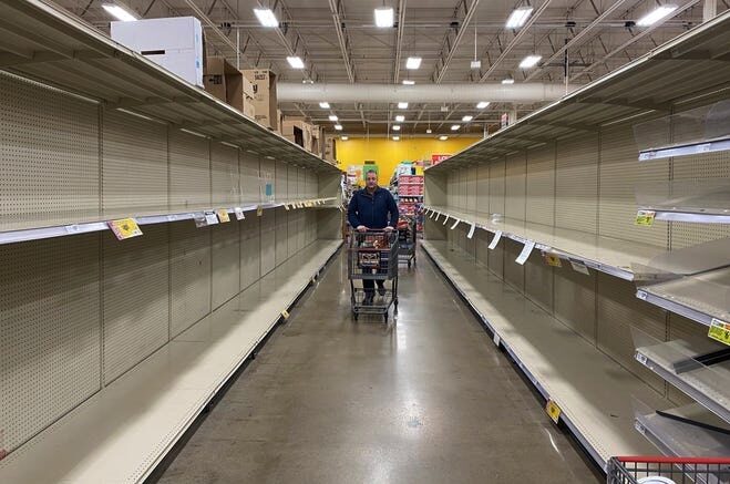 empty store shelves