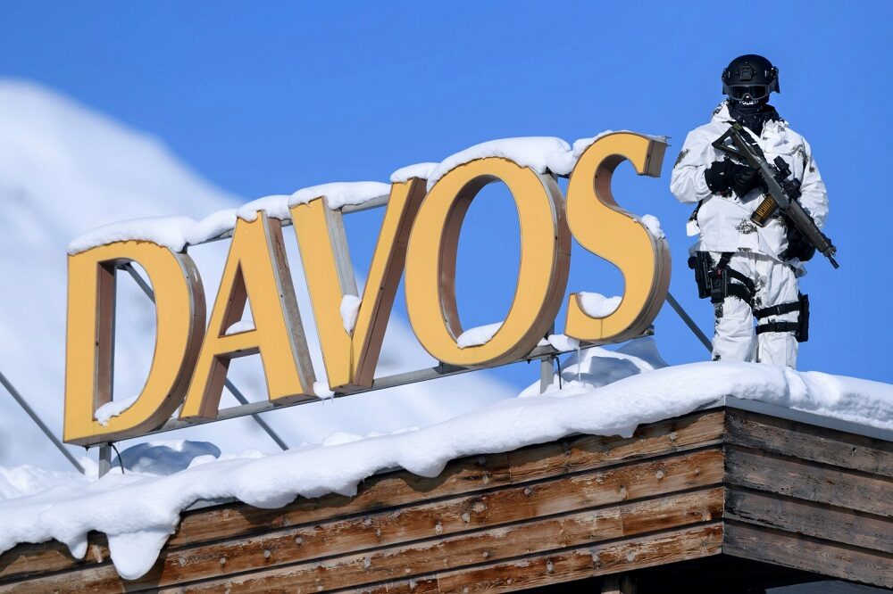 Davos sign