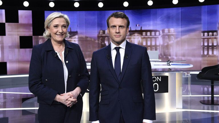 Marine Le Pen Emmanuel Macron