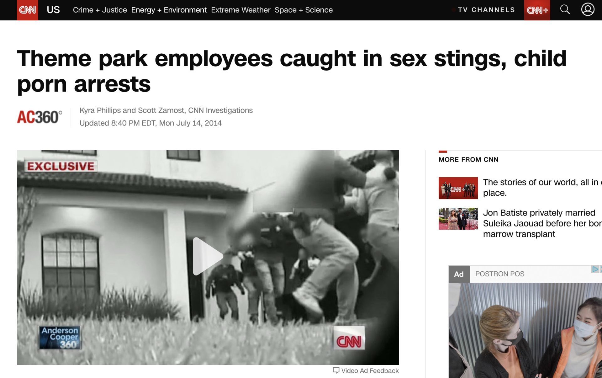 cnn headline pedophile sting