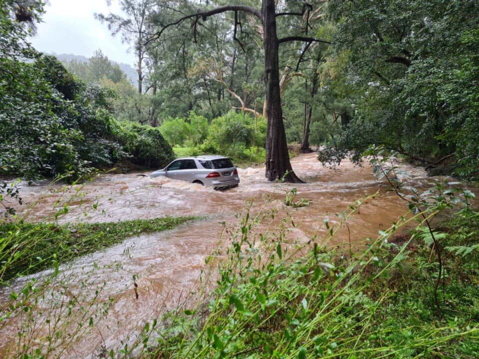 Flood rescue NSW Australia April 2022.