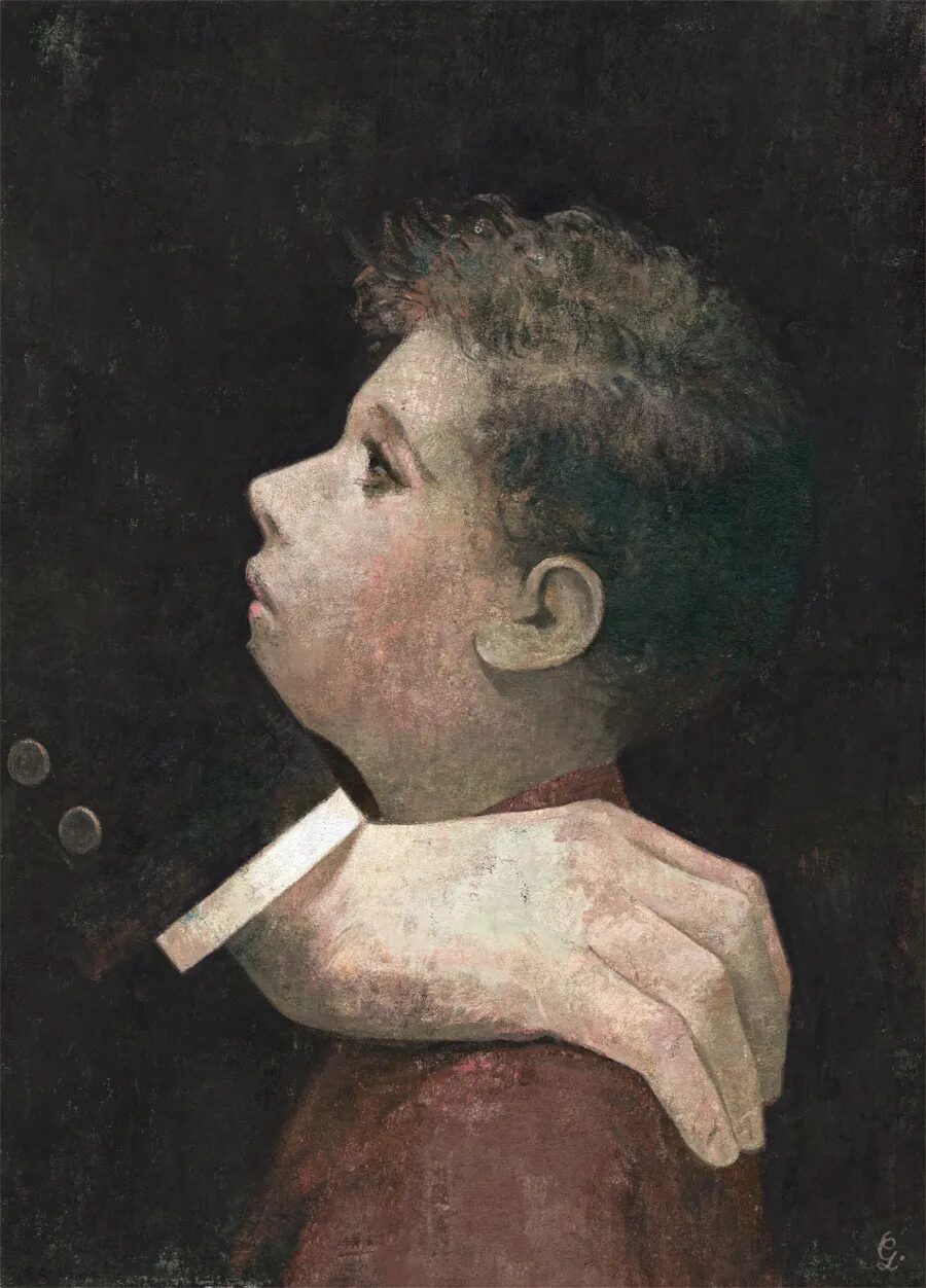 Gérard DuBois painting child