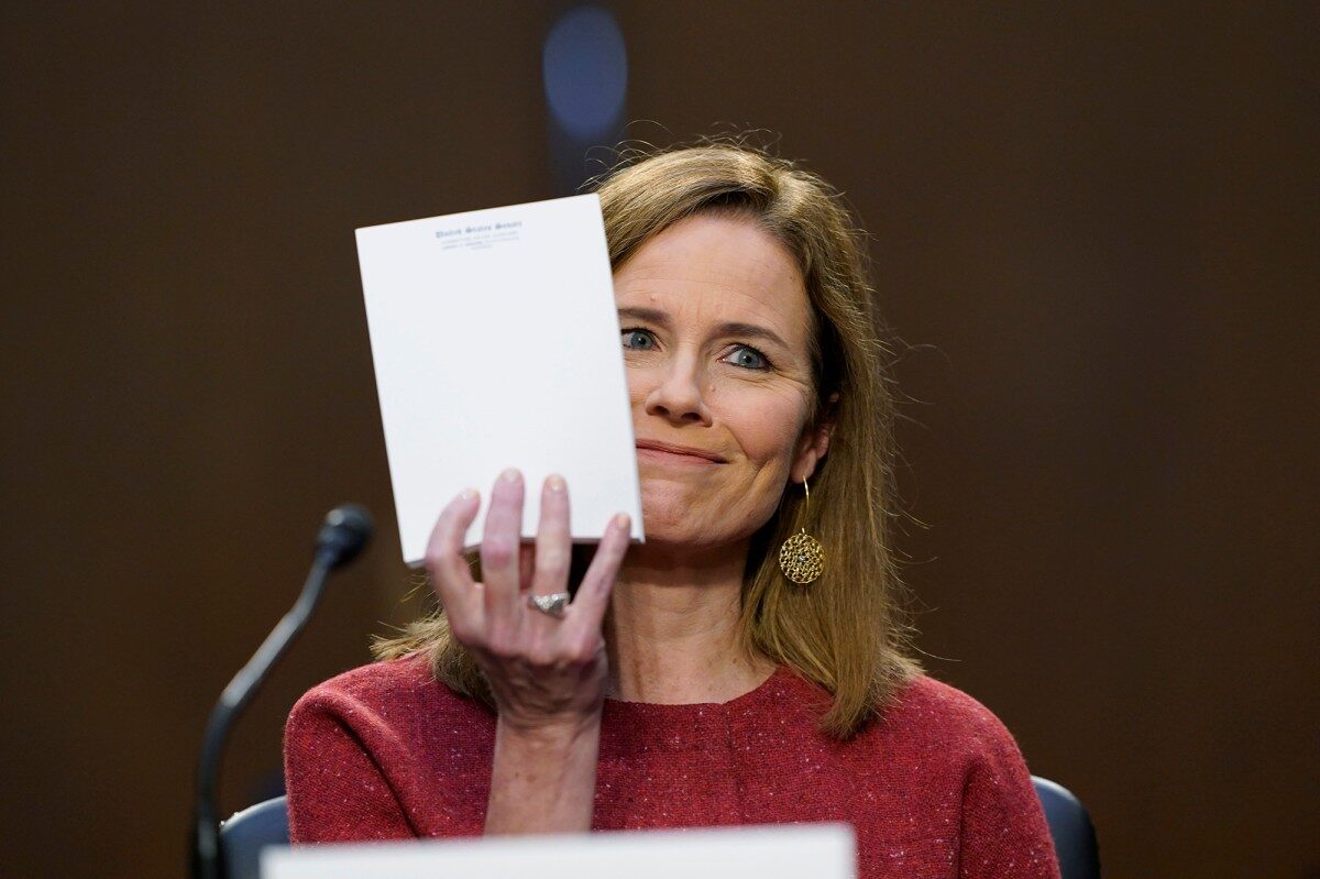 Click to enlarge amy coney barrett hearing no notes