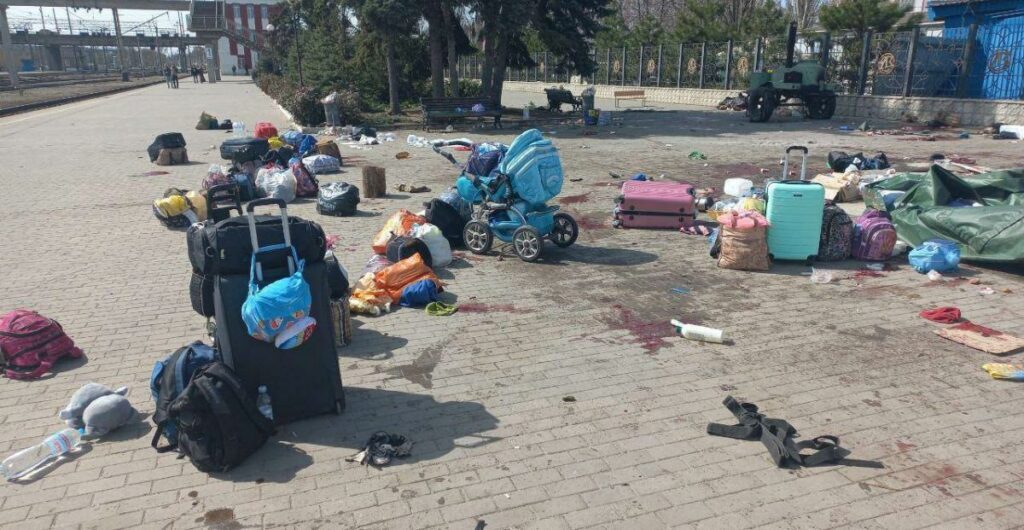 Kramatorsk railway station ukraine missile