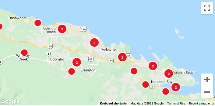 Power outages on Vancouver Island