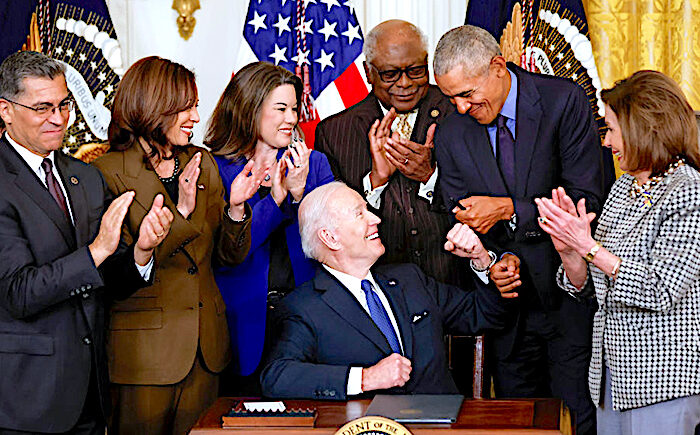 Biden and group
