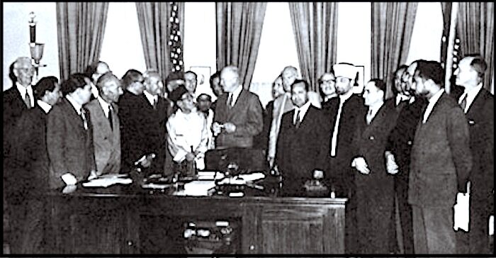 Click to enlarge Eisenhower and group