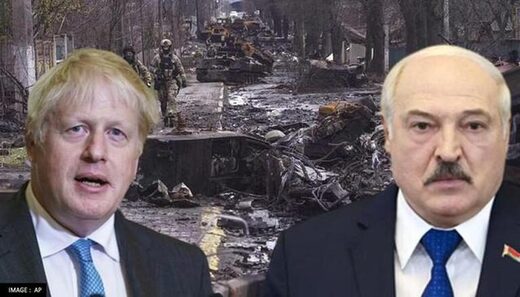 Boris Johnson and Alexander Lukashenko