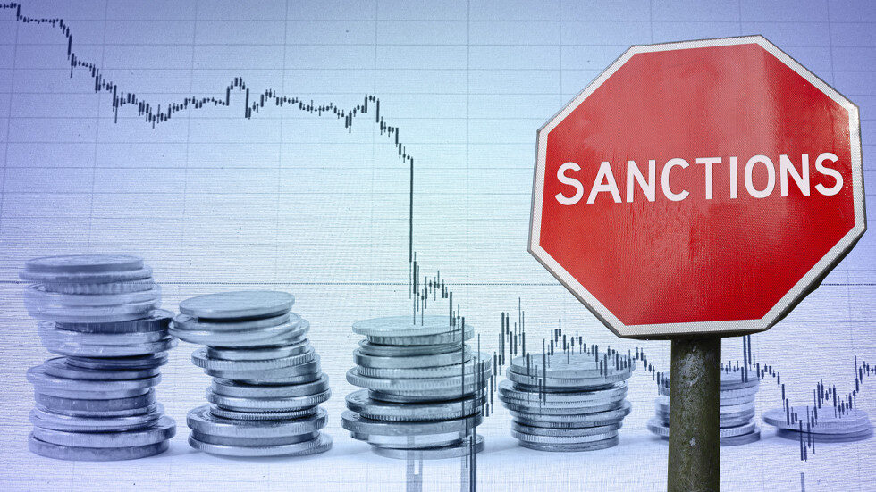 sanctions stock market graphic
