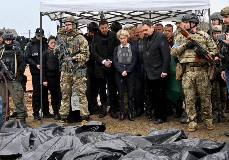 bucha mass graves