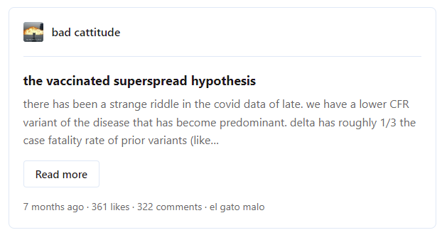 Vaccinated superspread Hypothesis