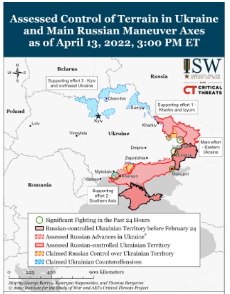 Click to enlarge ukraine battlefield map russia