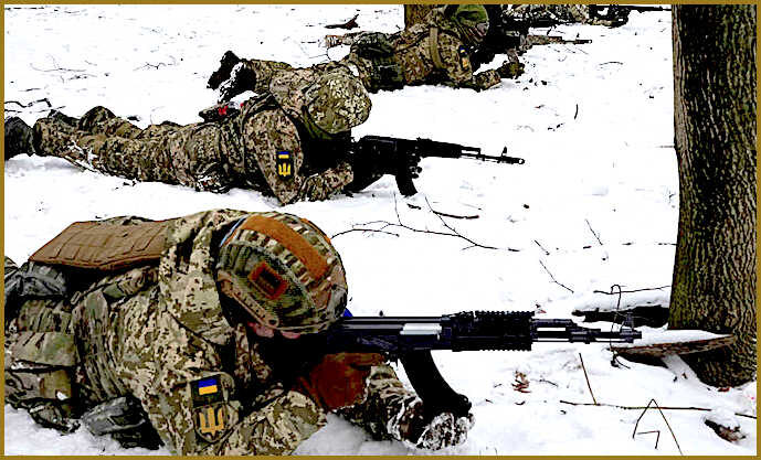 Soldiers guns