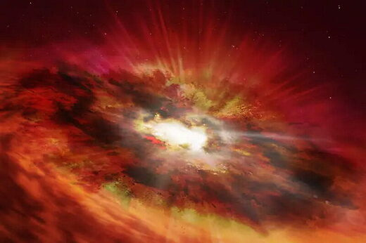Click to enlarge black hole fast growing GNz7q