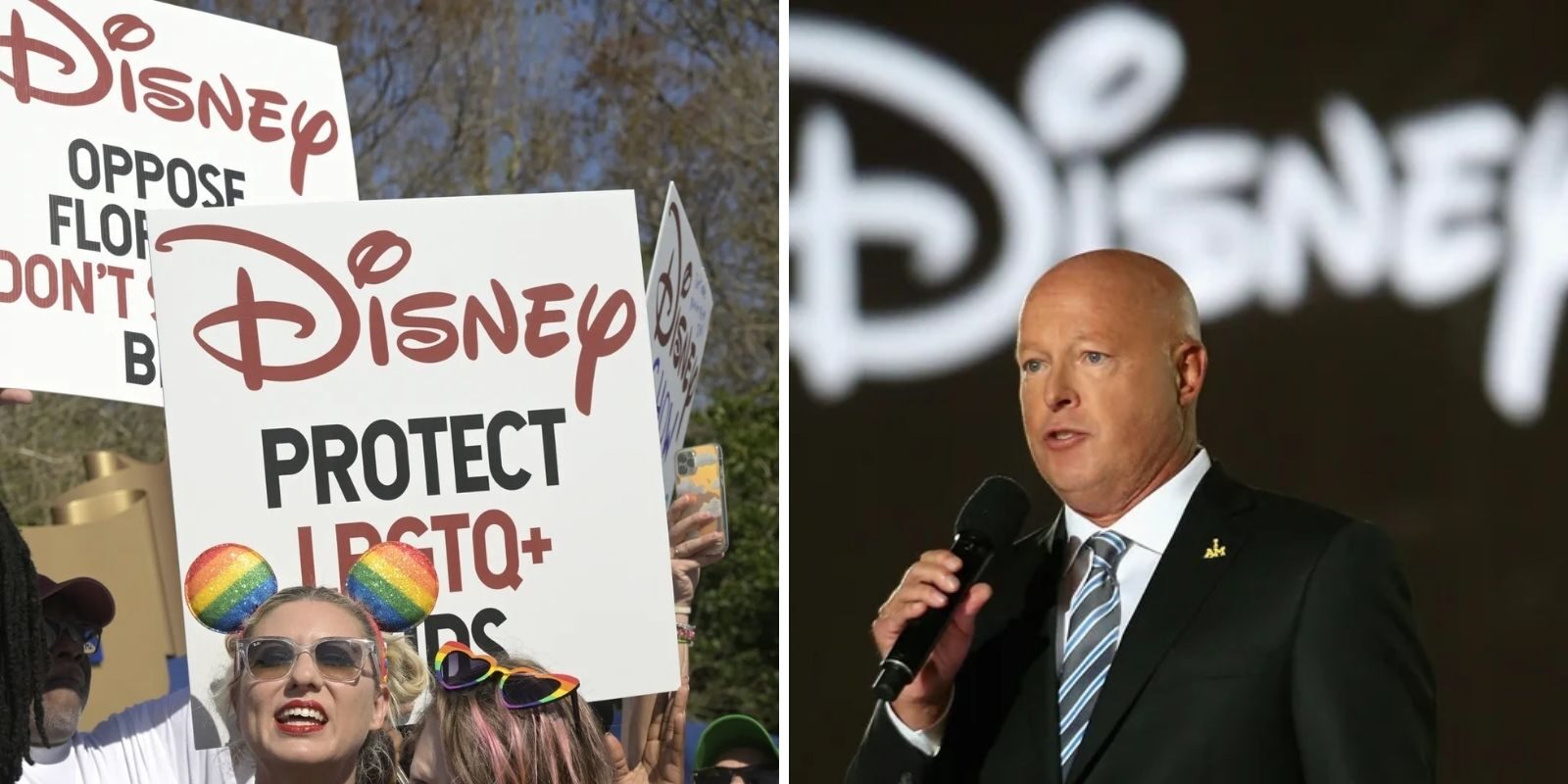 disney protesters Bob Chapek