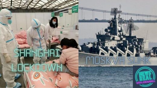 Moskva sinking Shanghai lockdown newsreal