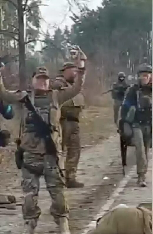 Ukrainian and Georgian Legion fighters
