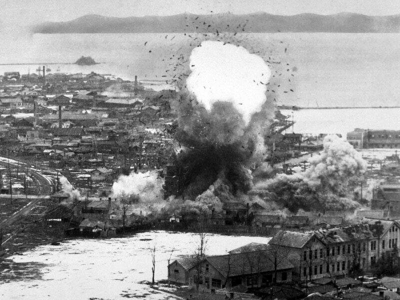 Click to enlarge Bombing of North Korea