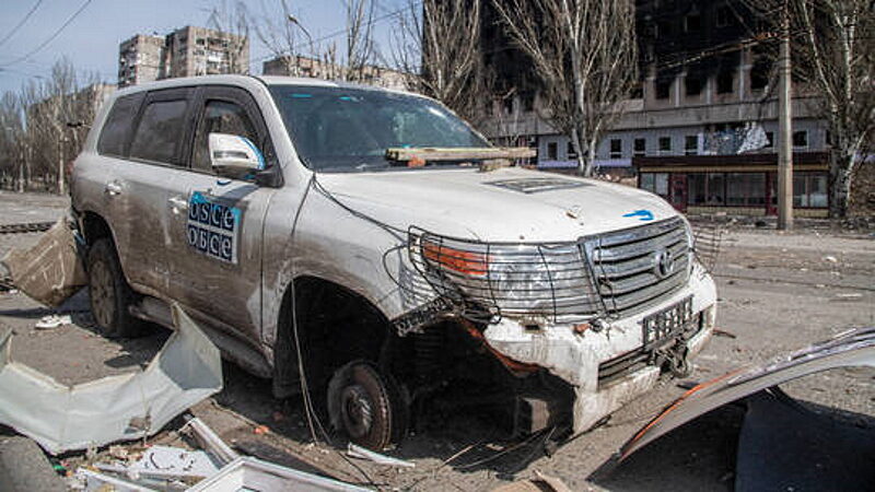 osce car bullet holes spy ukraine