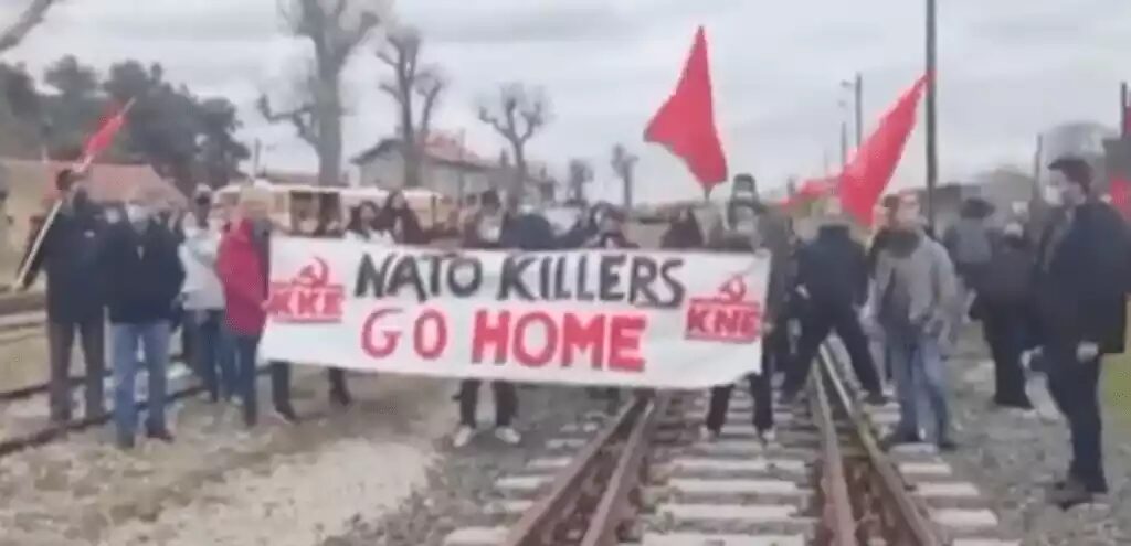 Click to enlarge greek anti nato protest
