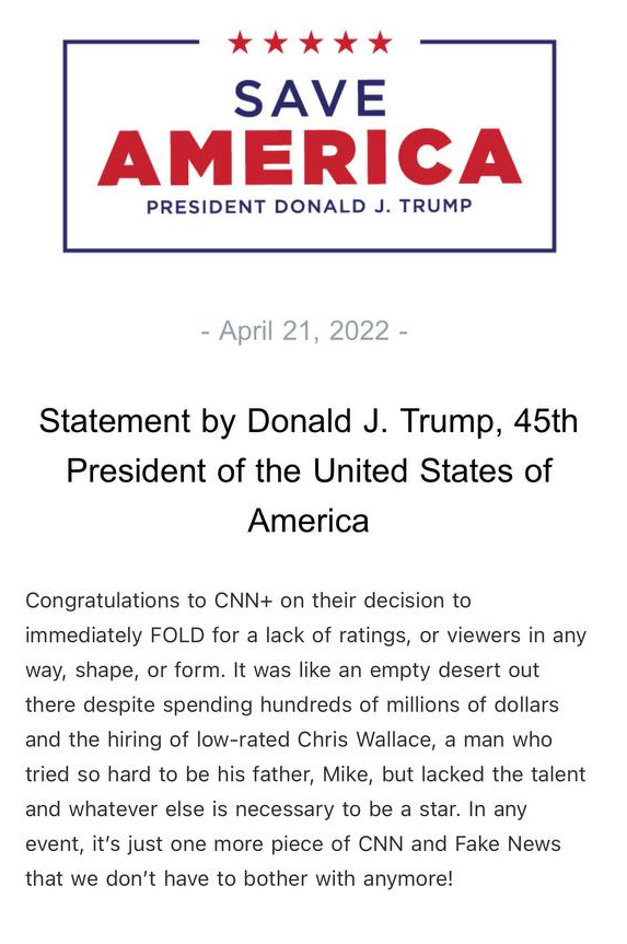 Click to enlarge trump press release cnn+