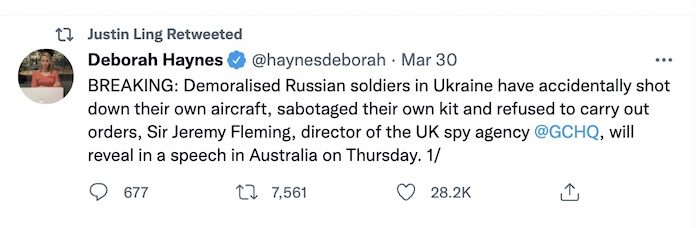 Click to enlarge Haynes tweet