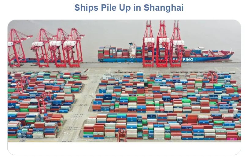 ships pile up shanghai