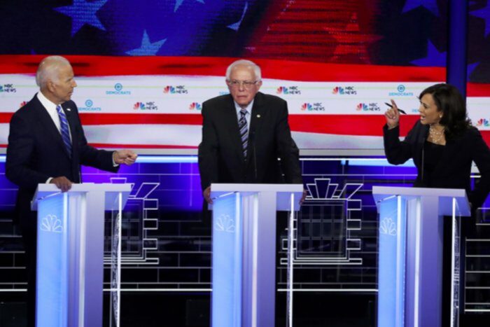 Click to enlarge Harris Sanders Biden