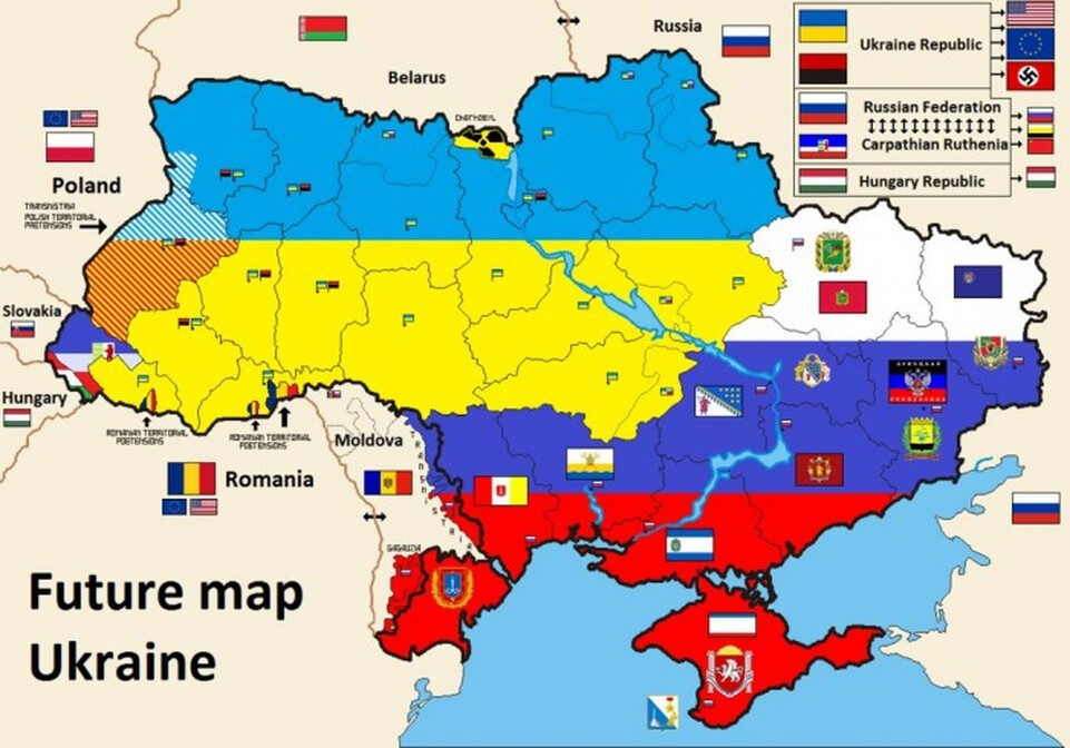 ukraine map after war