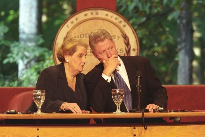 Albright and Clinton in their glory days.