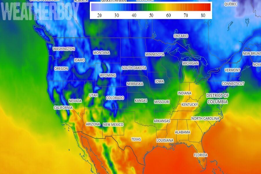 Click to enlarge Chilly temperatures will greet many on the first morning of the new month of May.