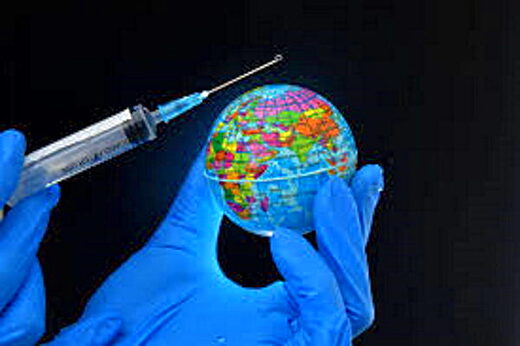 vaccination world globe needle