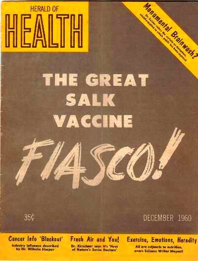 Click to enlarge ERNEST B. ZEISLER, M.D. salk vaccine polio dangerous