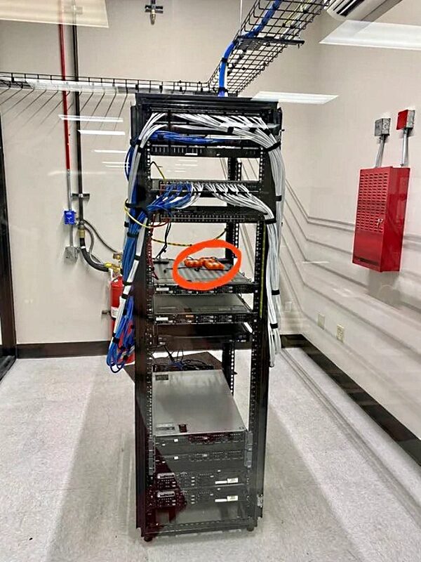 Click to enlarge Dominion voting system server rack